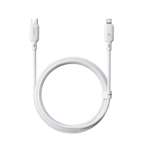CABO BASEUS SILKY USB-C/LIGHTNING WHITE 1M