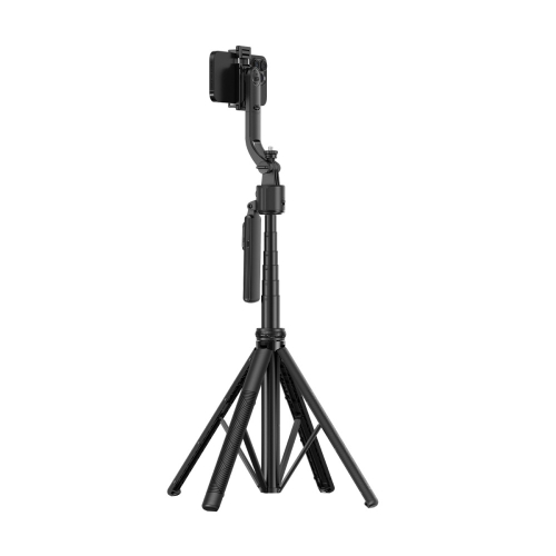 RIXUS PHONE SELFIE STICK WITH AI FACE TRACKING FOR VIDEO, TIKTOK (RXSF55) BLACK